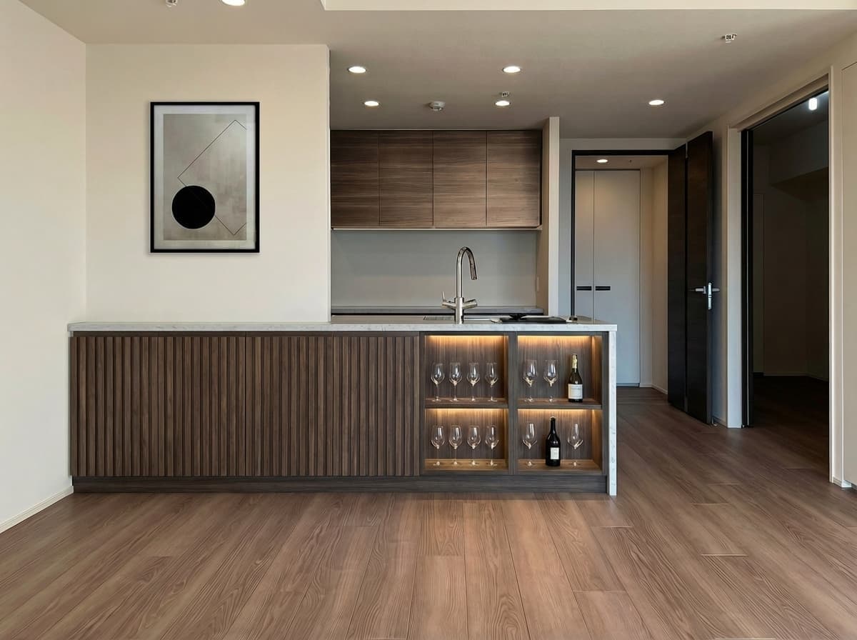 カウンター下収納