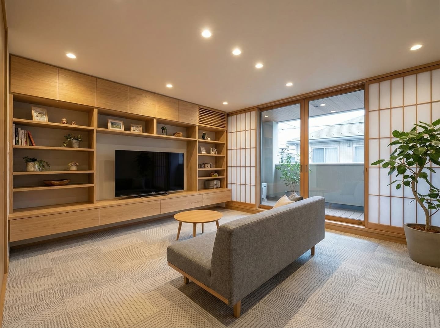 リビング壁面収納